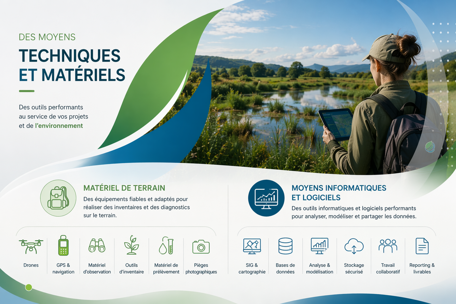 Moyens techniques et matériels PLANETE VERTE 